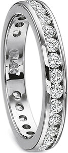 Precision Set Channel Diamond Wedding Band