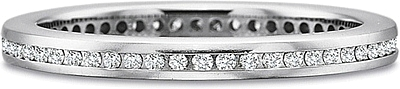 Precision Set Channel Diamond Wedding Band
