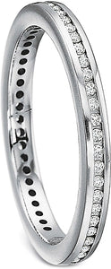 Precision Set Channel Diamond Wedding Band