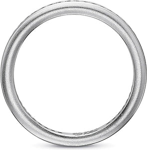 Precision Set Channel Diamond Wedding Band
