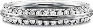 Precision Set Divided Diamond Wedding Band