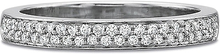 Precision Set Double Row Diamond Wedding Band