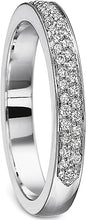 Precision Set Double Row Diamond Wedding Band