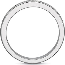 Precision Set Double Row Diamond Wedding Band