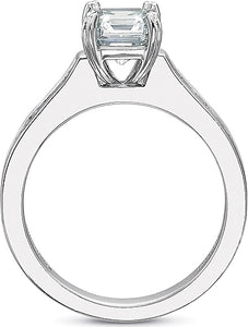 Precision Set Flush Fit Channel Set Diamond Engagement Ring