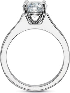 Precision Set Flush Fit Diamond Engagement Ring
