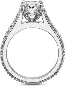 Precision Set Flush Fit Diamond Engagement Ring