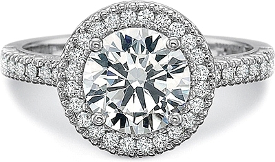 Precision Set Flush Fit Channel Set Diamond Engagement Ring Platinum: +$540