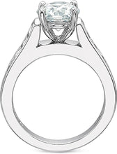 Precision Set Graduated Channel Set Diamond Engagement Ring