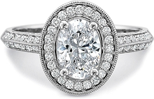 Precision Set Knife Edge Diamond Engagement Ring