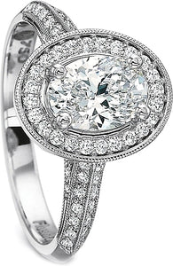 Precision Set Knife Edge Diamond Engagement Ring