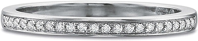 Precision Set Pave Diamond Wedding Band-1046