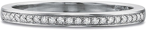 Precision Set Pave Diamond Wedding Band