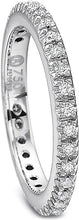 Precision Set Pave Diamond Wedding Band