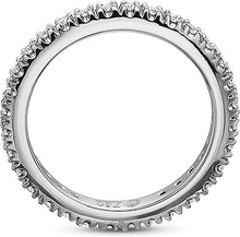 Precision Set Pave Diamond Wedding Band