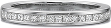 Precision Set Princess Cut Diamond Wedding Band