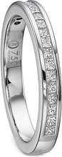 Precision Set Princess Cut Diamond Wedding Band