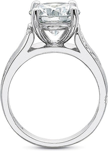 Precision Set Ribbon Set Diamond Engagement Ring