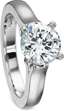Precision Set Solitaire Flush Fit Diamond Engagement Ring