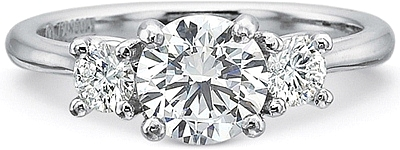 2020 Precision Set Three Stone Diamond Engagement Ring Setting