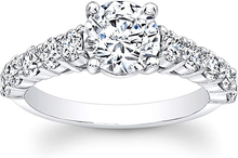 Prong Set Flush Fit Diamond Engagement Ring