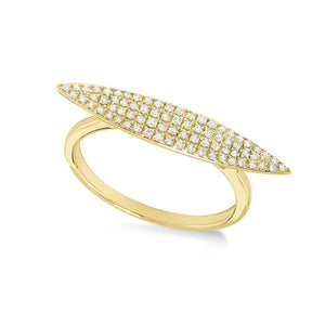 14K Gold and Diamond Pod Ring. Available in yellow, white and rose ...