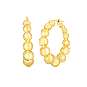 These hoop earrings from Roberto Coin are in 18k yellow gold and ar...