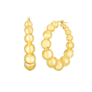 These hoop earrings from Roberto Coin are in 18k yellow gold and ar...