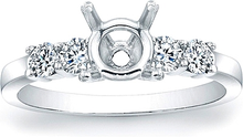 Round Brilliant Common Prong Diamond Engagement Ring- .45ctw tw.