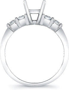 Round Brilliant Common Prong Diamond Engagement Ring- .45ctw tw.