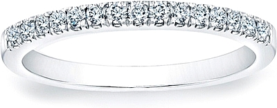 Round Brilliant Pave Diamond Band-SCS1309AW