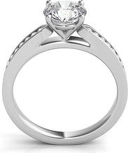Round Brilliant Petite Channel-Set Diamond Engagement Ring