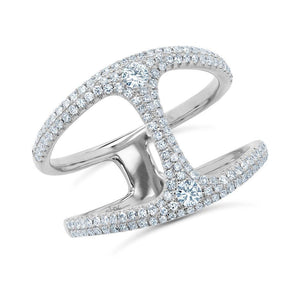 This diamond ring feature round brilliant cut diamonds that total ....