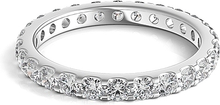 Scalloped Prong Round Diamond Eternity Ring 1.00ct tw