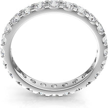Scalloped Prong Round Diamond Eternity Ring 1.50ct tw