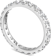 Scalloped Prong Round Diamond Eternity Ring 1.50ct tw