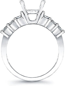 Shared Prong Round Brilliant Diamond Engagement Ring- 1/2ct tw