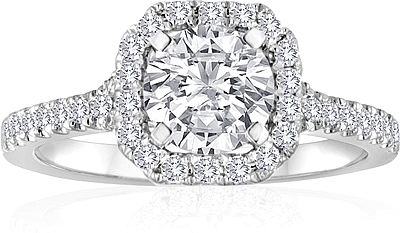 Signature Pave Diamond Engagement Ring