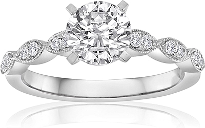 Signature Pave Diamond Engagement Ring