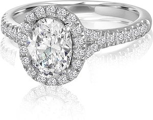 This diamond engagement ring setting from our Signature Collections...