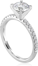 Signature Pave Set Diamond Engagement Ring