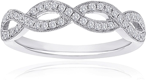 Signature Pave Twist Diamond Wedding Band