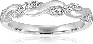 Signature Twist Diamond Wedding Band