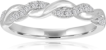 Signature Twist Diamond Wedding Band