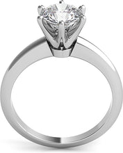 Six Prong Diamond Solitaire Engagement Ring