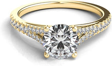 Split Shank Pave Diamond Engagement Ring