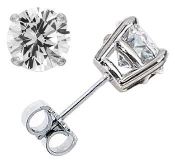 Two round brilliant cut diamonds totaling approximately 1.00ct are ...