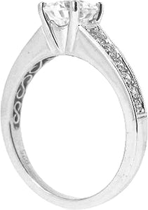 Sylvie Pave Set Diamond Engagement Ring