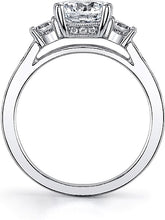 Sylvie Three Stone Diamond Engagement Ring