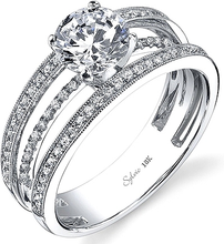 Sylvie Triple Band Diamond Engagement Ring